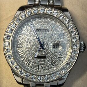 Invicta Angel Women’s Crystal Bezel & Dial Stainless Steel Watch Model 20093
